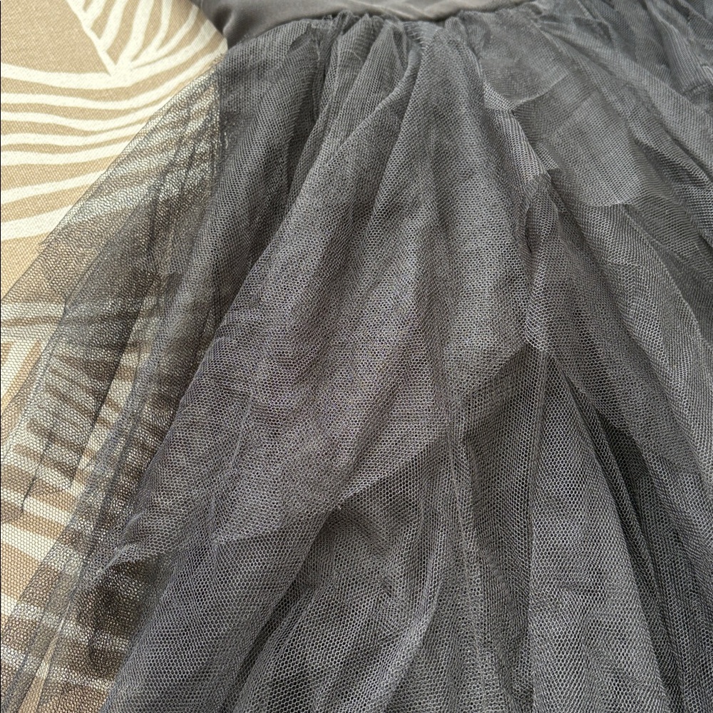 BLITHE LA black strapless tulle dress with rhinestones - Picture 5 of 12